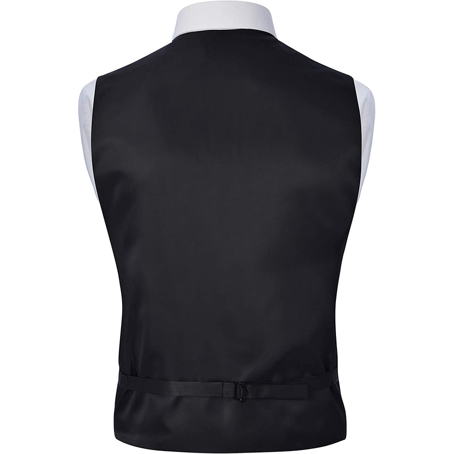 Men's Kelly Green 4 Piece Vest Set, with Bow Tie, Neck Tie & Pocket Hankie