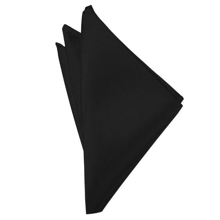 Mens Black Suit Pocket Square