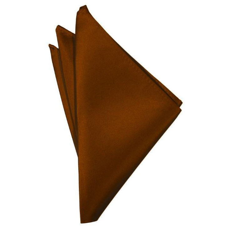 Mens Cognac Suit Pocket Square