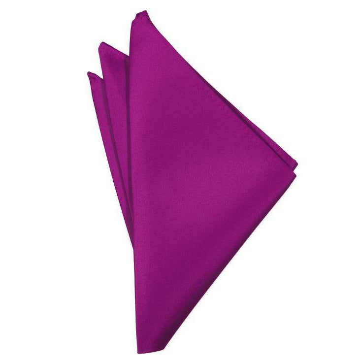 Mens Fuschia Suit Pocket Square