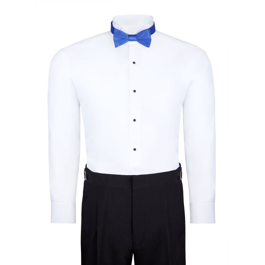 Men's Royal Blue Self-Tie Satin Bow Tie