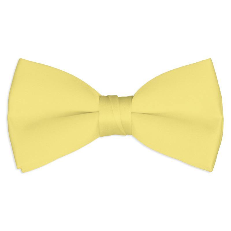 Mens Canary Yellow Pre Tied Bow Tie