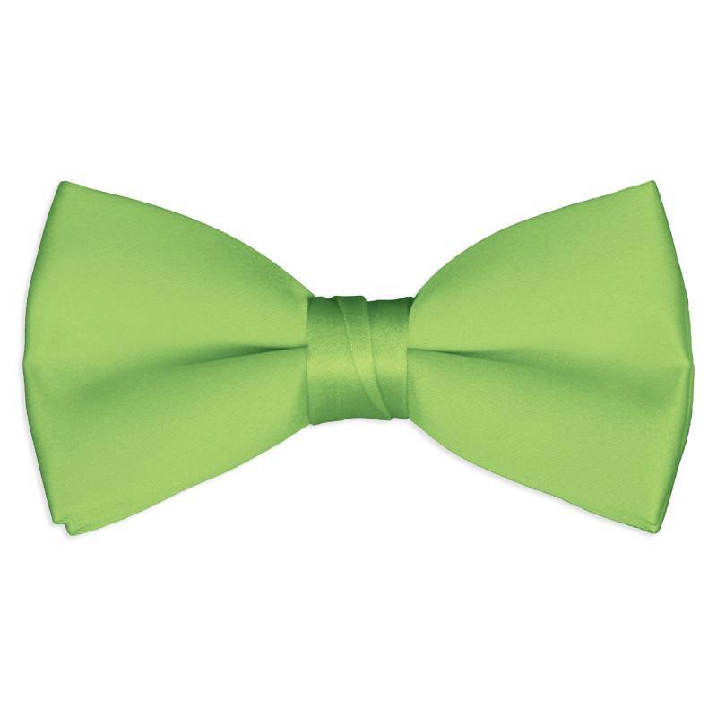 Mens Lime Green Pre Tied Bow Tie