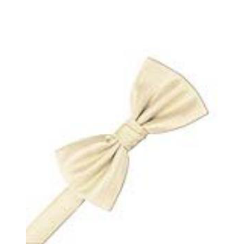 Mens Herringbone Sand Pre Tied Bow Tie