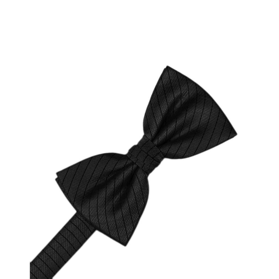 Mens Diamond Grid Pattern Black Pre Tied Bow Tie