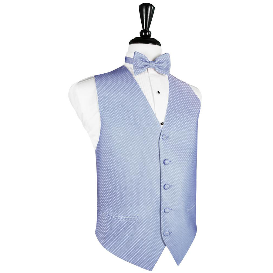 Dress Form Displaying a Cornflower Blue Palermo Mens Wedding Vest