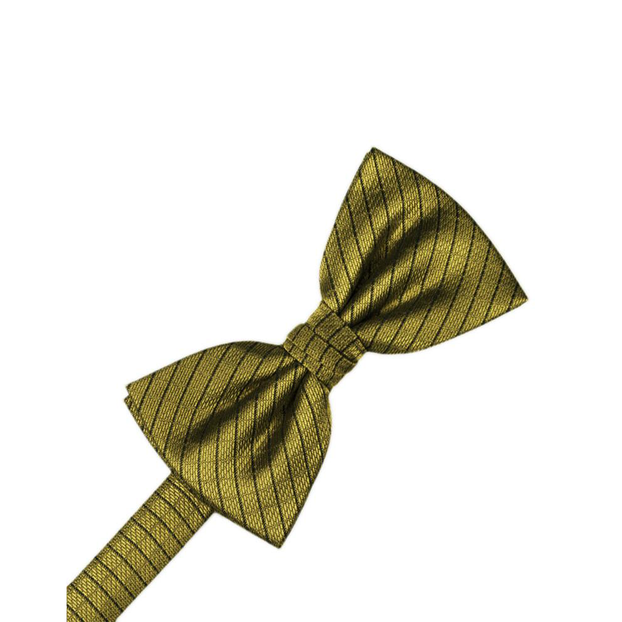 Mens Diamond Grid Pattern Gold Pre Tied Bow Tie