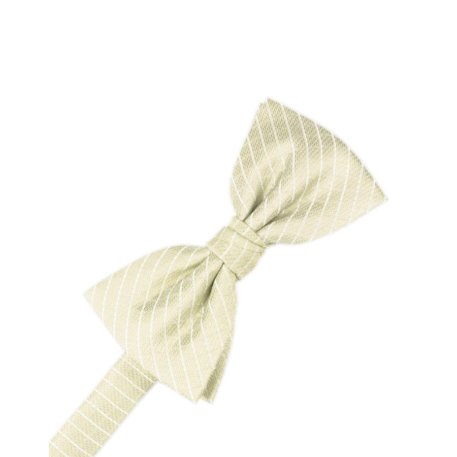 Mens Diamond Grid Pattern Ivory Pre Tied Bow Tie