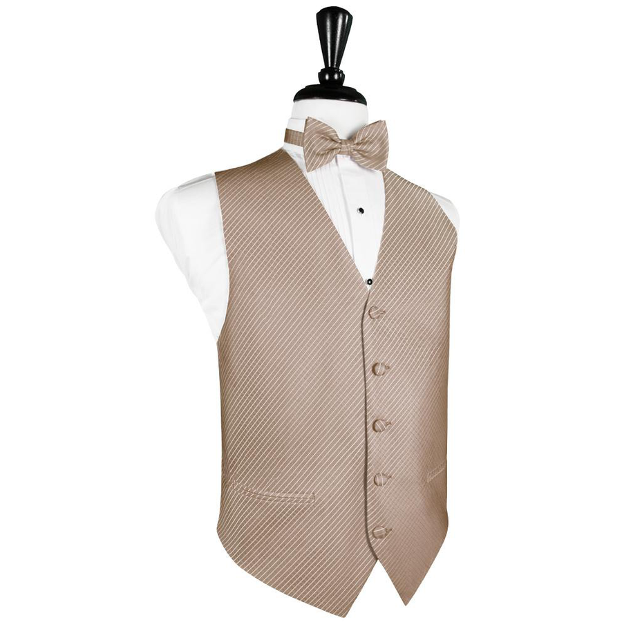 Dress Form Displaying a Latte Palermo Mens Wedding Vest