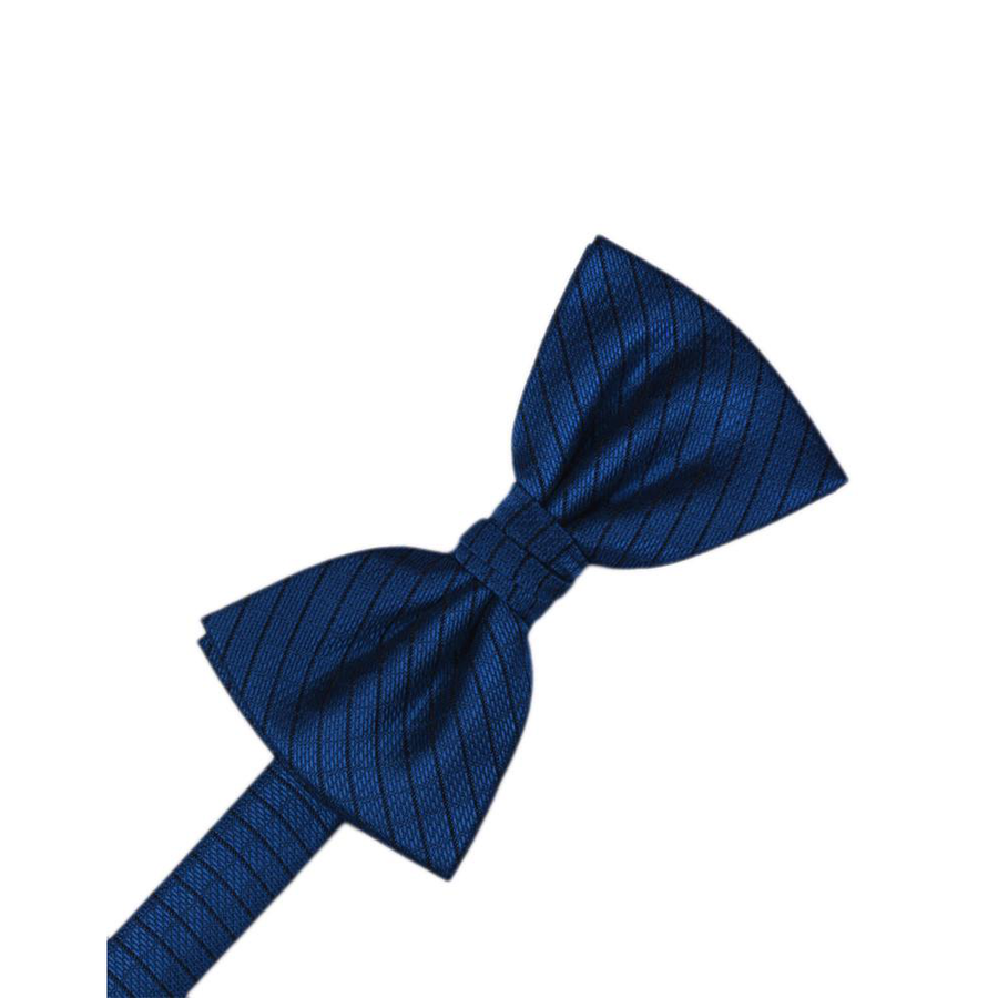 Mens Diamond Grid Pattern Royal Blue Pre Tied Bow Tie