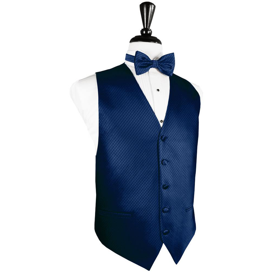 Dress Form Displaying a Royal Blue Palermo Mens Wedding Vest