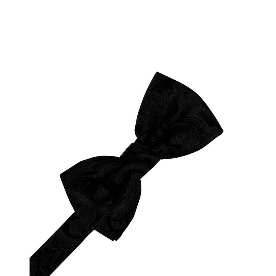 Mens Tapestry Black Pre Tied Bow Tie