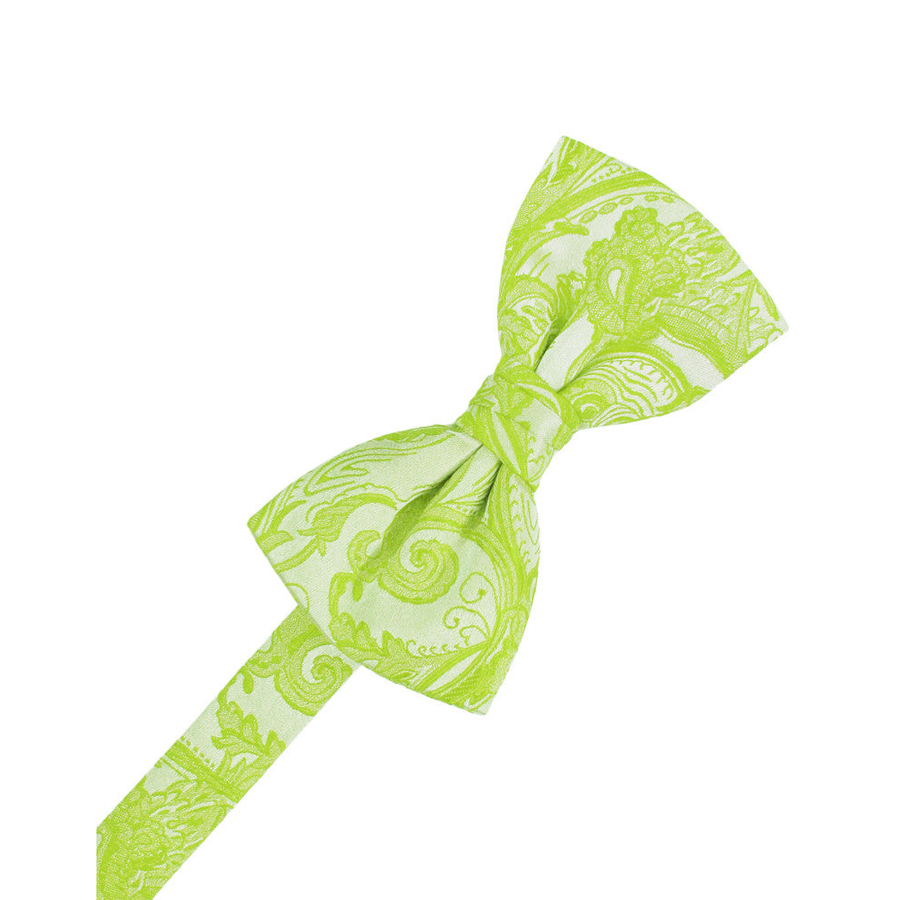 Mens Tapestry Lime Pre Tied Bow Tie