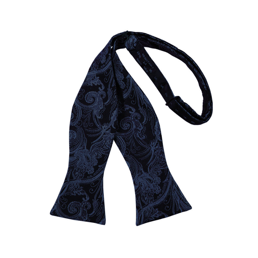 Mens Tapestry Midnight Blue Self Tie Bow Tie