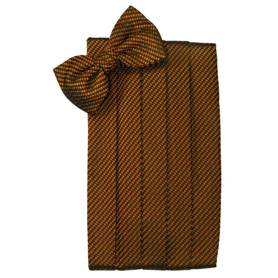 Mens Cinnamon Venetian Bow Tie and Cummerbund Set